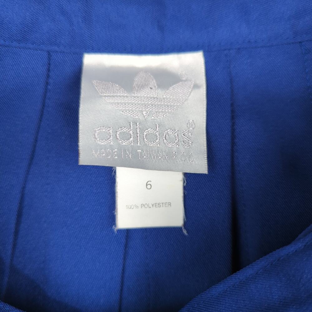 Vintage Y2K Adidas Pleated Mini Skirt Cheerleader Women's Size 6 Royal Blue - Picture 4 of 6